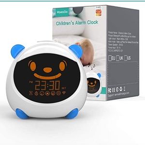 NEW SMART Kids' Alarm Clock and Sleep Trainer Compatible with Alexa and Google